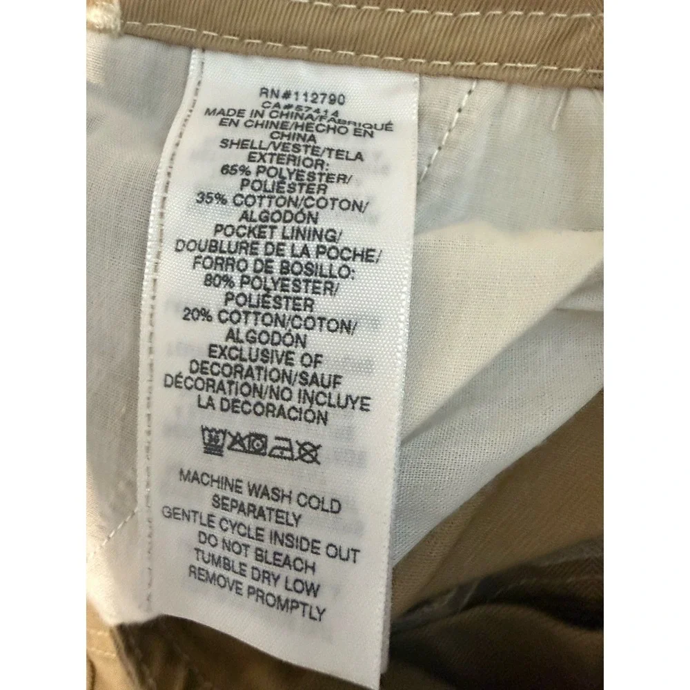 True Religion Men's Travertine Tan Baggy Wide‎ Leg Classic Cargo Pants Size 36